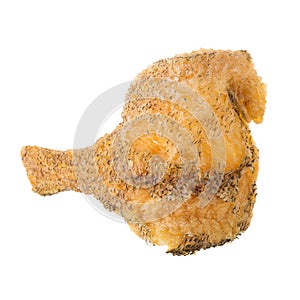 Fried Trichogaster pectoralis cut in slice fry for crispy, fish