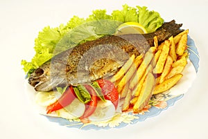 Fried trout