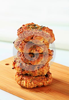 Fried vegetable burgers