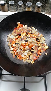 Fried vegetables Mediterranean food