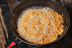 fried yellow noodles