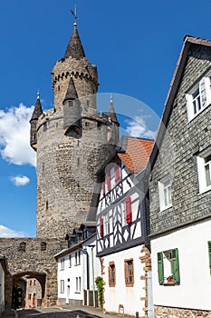 Friedberg\'s landmark, the Adolf tower, is one of the highest keeps in Germany at almost 60 m high photo