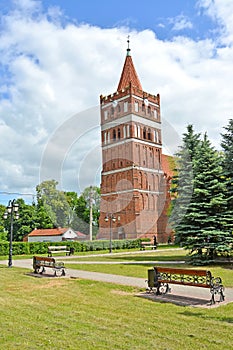 Friedland Church Bell Tower. Pravdinsk, Kaliningrad region