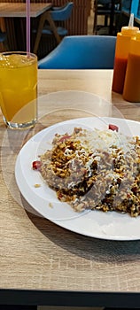 Friedrice and Orange juice