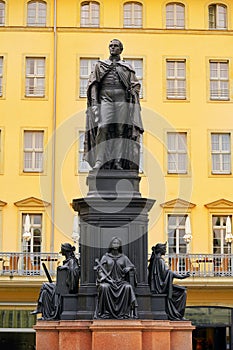 Friedrich August II Sachsen statue Dresden Germany