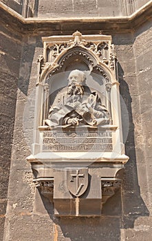 Friedrich von Schmidt memorial plaque in Vienna, Austria