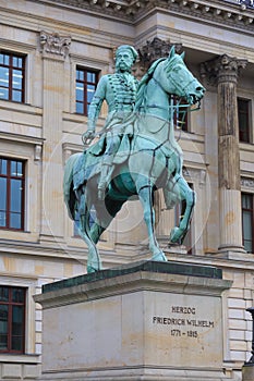 Friedrich Wilhelm riding horse statue in the Braunschweig photo