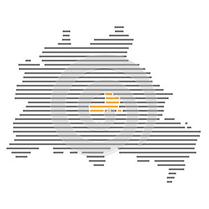 Friedrichshain-Kreuzberg - Map of Berlin with orange district