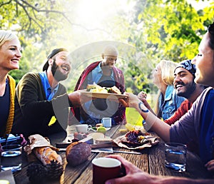 Friend Celebrate Party Picnic Joyful Lifestyle Drinking Concept