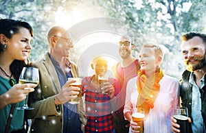 Friend Celebrate Party Picnic Joyful Lifestyle Drinking Concept