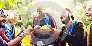 Friend Celebrate Party Picnic Joyful Lifestyle Drinking Concept