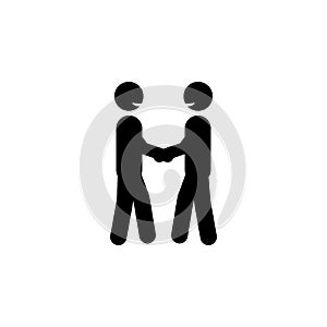 friendliness people pictogram icon. Element of positive character icon for mobile concept and web apps. Pictogram of friendliness