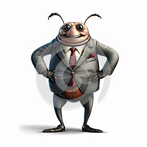 Friendly Beetle In Business Attire: A Unique And Stylish Artwork