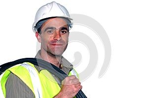 Friendly construction worker