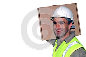 Friendly construction worker