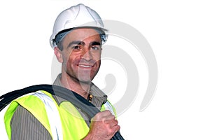 Friendly construction worker