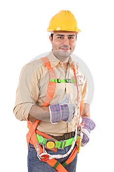 Friendly construction worker