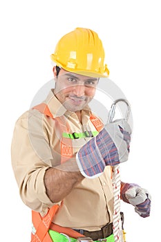 Friendly construction worker