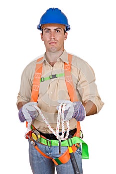 Friendly construction worker