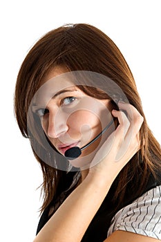 Friendly customer service agent