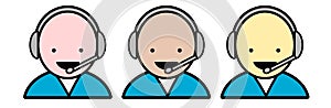 Friendly diversity Tech Support Customer Service Large Raster PNG Illustration