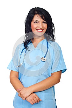 Friendly doctor woman