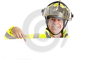 Friendly Fireman with Message