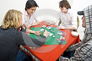 A friendly game of backroom poker