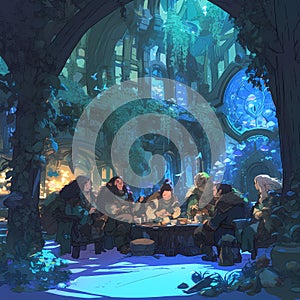 Friendly Gathering at Faery Table - A589X