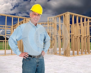 Friendly Home Construction Worker, Contractor