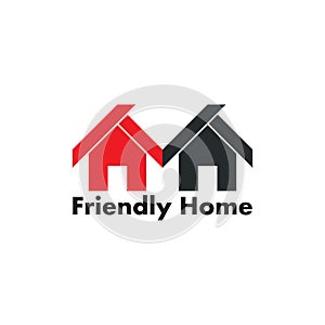 Friendly home cute decoration vector