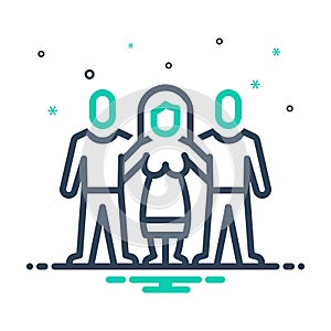 Mix icon for Friendly, downstage and unity