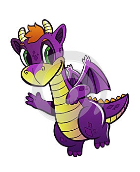 Friendly Little Purple Dragon