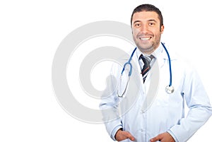 Friendly physician man