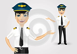 Friendly pilot showing something