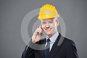 Friendly smiling architect or structural engineer