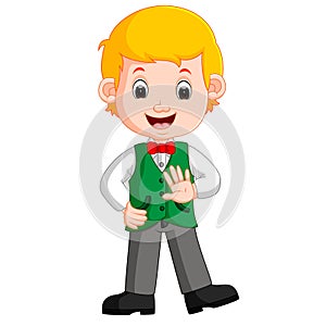 Friendly young man in casual clothes