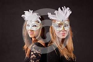 Friends carnaval mask photo