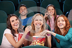 Friends at the cinema