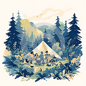 Friends\' Forest Campout Adventure