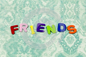 Friends friend children happy spelling foam toy