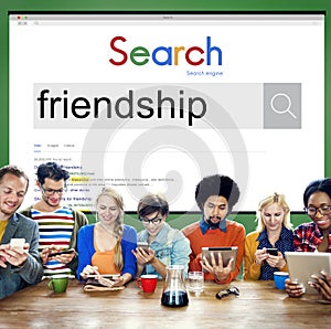 Friends Friendship Fellowship Community Team Concept photo