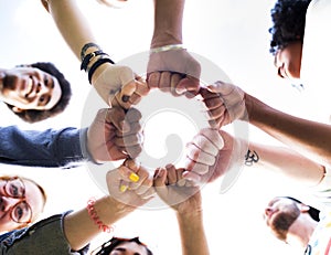 Friends Friendship Fist Bump Togetherness Concept