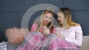 Friends mates conversation comfort leisure girls