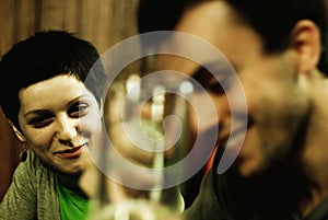 Friends at restaurant