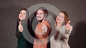 Friends Show Thumbs up