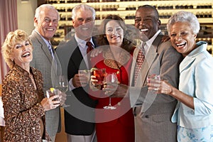 Friends Socializing At A Bar photo