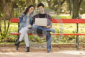 Friends studying