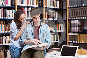 Friends studying together