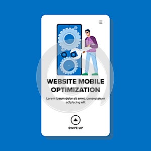 friends website mobile optimization vector